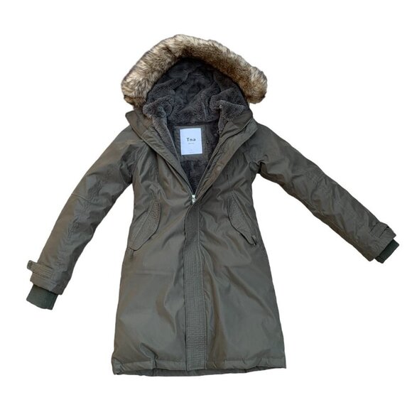 TNA Avoriaz Parka Jacket Green Small - Picture 3 of 14